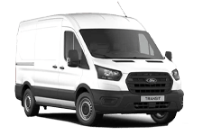 Car Hire Pontypool - White Ford Transit SWB - Van hire Pontypool